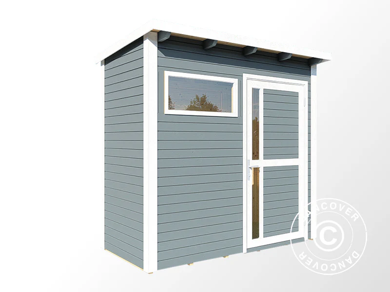 Szopa drewniana, Bertilo Pentus 1, 2,34x1,15x2,33m, 2,55m², Szara - Image 3