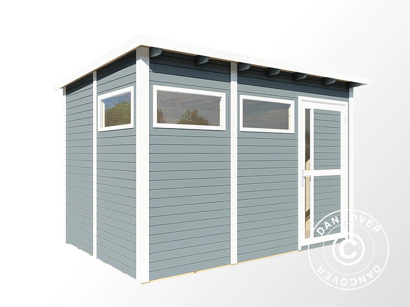 Szopa drewniana, Bertilo Pentus 3, 3,37x2,34x2,33m, 7,65m², Szara - Image 3