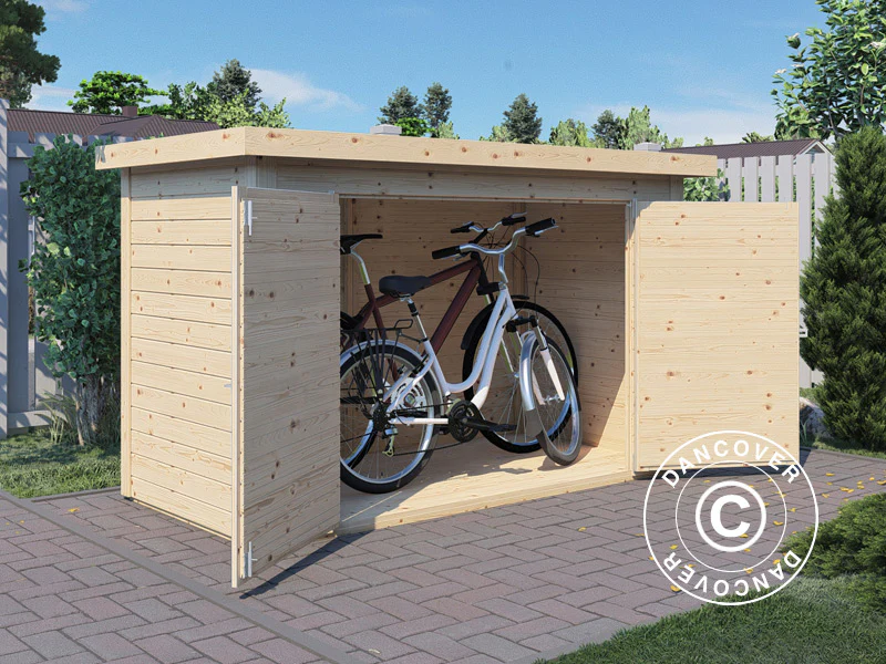Szopa drewniana Bertilo Wallstore Velo, 2,06x1,02x1,35m, 2,1m², Naturalny - Image 2
