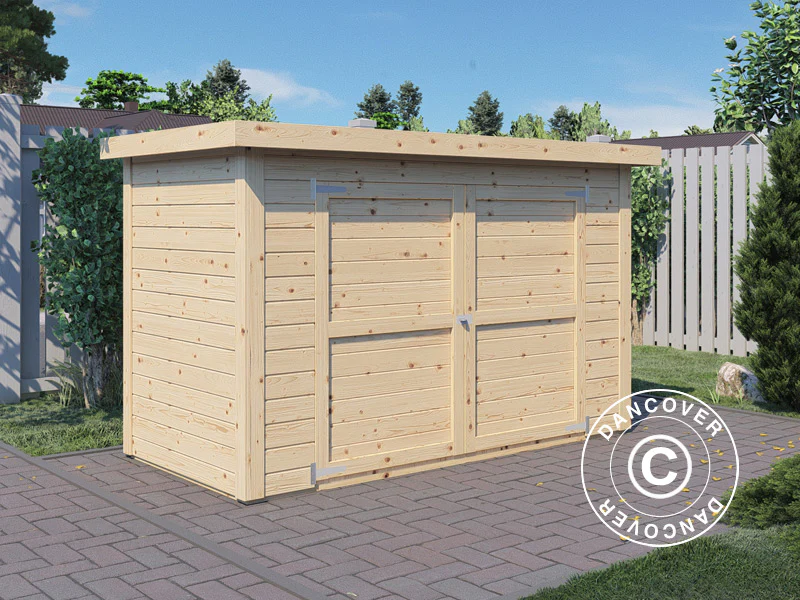 Szopa drewniana Bertilo Wallstore Velo, 2,06x1,02x1,35m, 2,1m², Naturalny - Image 3
