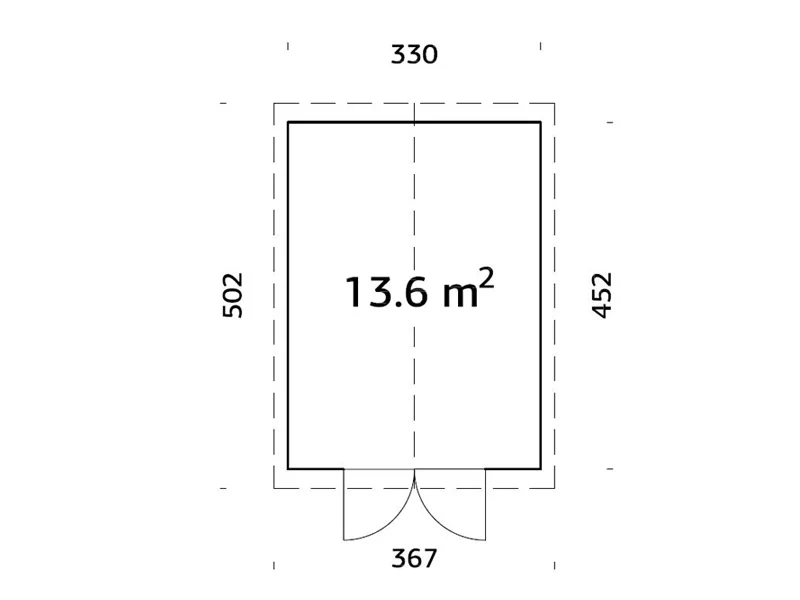 Szopa drewniana z podłogą, 3,3x4,52x2,96m, 13,6m², Naturalny - Image 6
