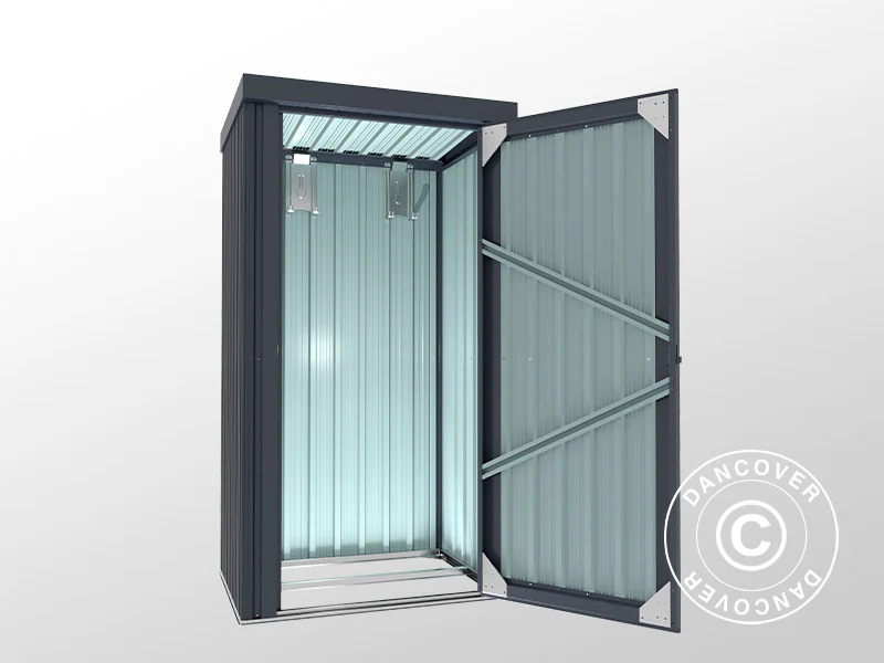 Szopa ogrodowa, szafa stalowa 0,98x0,81x1,8m, 0,79m², ProShed®, Antracyt - Image 8