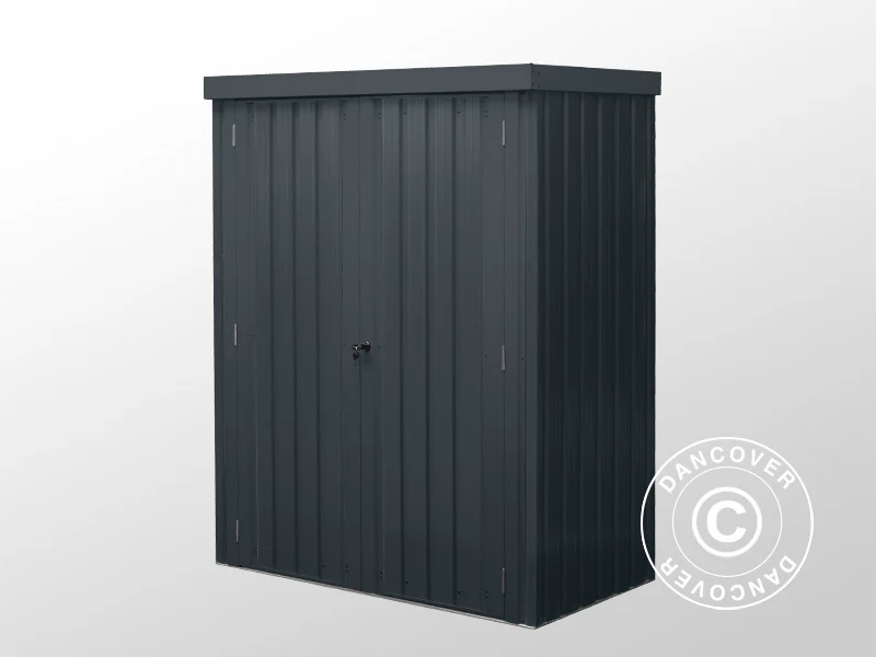 Szopa ogrodowa, szafa stalowa 1,4x0,81x1,8m, 1,13m², ProShed®, Antracyt - Image 7