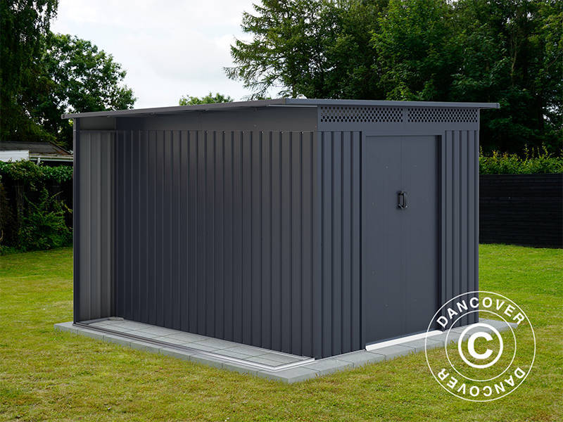Szopa ogrodowa z okapem, 2,57x2,69x1,87m, 6,91m², ProShed®, Antracyt - Image 2