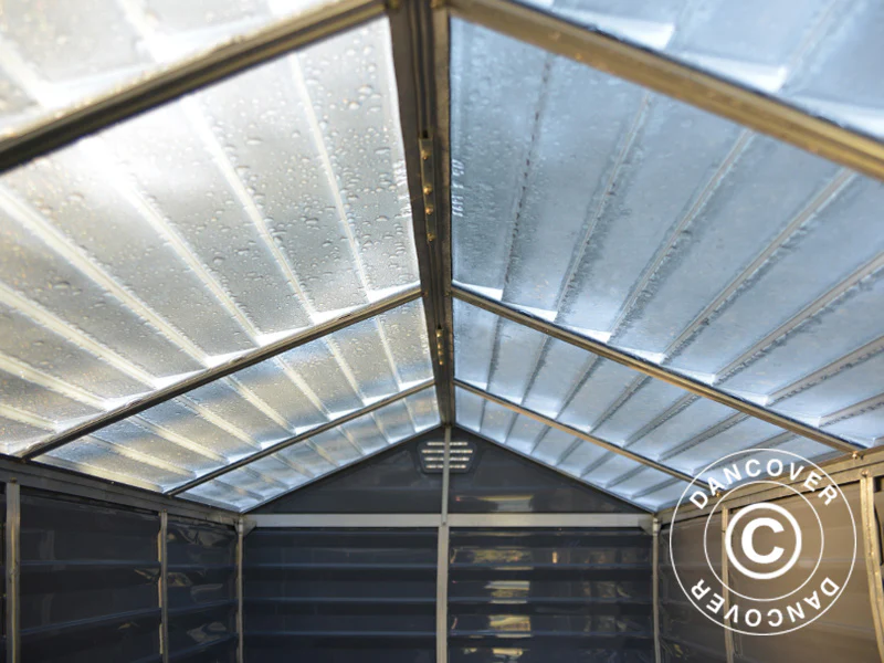 Szopa ogrodowa z poliwęglanu SkyLight, Palram/Canopia, 1,85x2,29x2,17m, 4,24m², Szary - Image 3