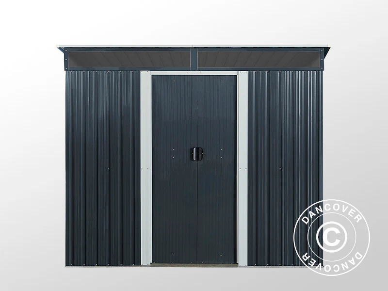 Szopa ogrodowa ze świetlikiem 2,38x1,74x1,96m, 4,14m², ProShed®, Antracyt/Biały - Image 4