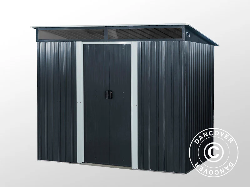 Szopa ogrodowa ze świetlikiem 2,38x1,74x1,96m, 4,14m², ProShed®, Antracyt/Biały - Image 5