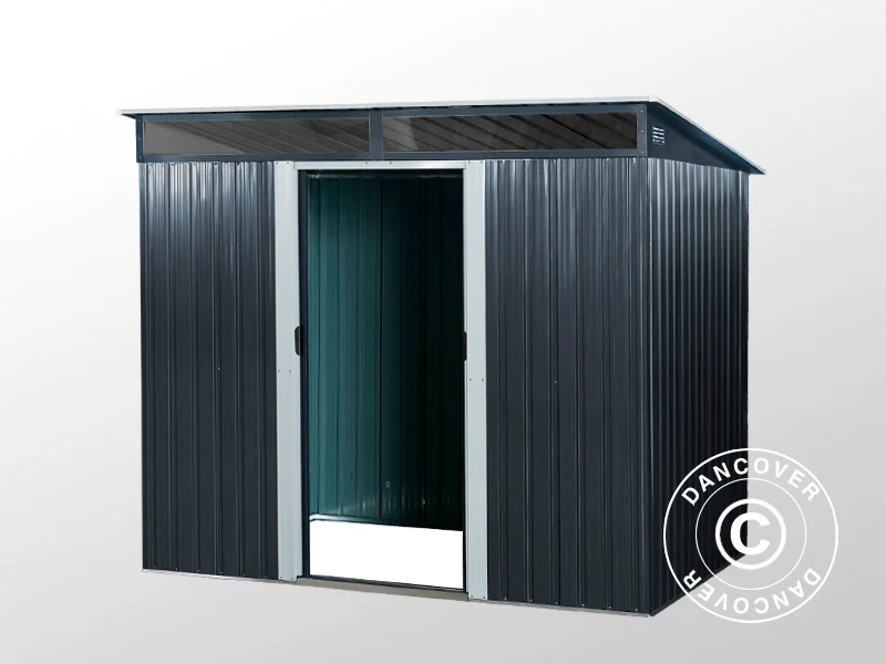 Szopa ogrodowa ze świetlikiem 2,38x1,74x1,96m, 4,14m², ProShed®, Antracyt/Biały - Image 7