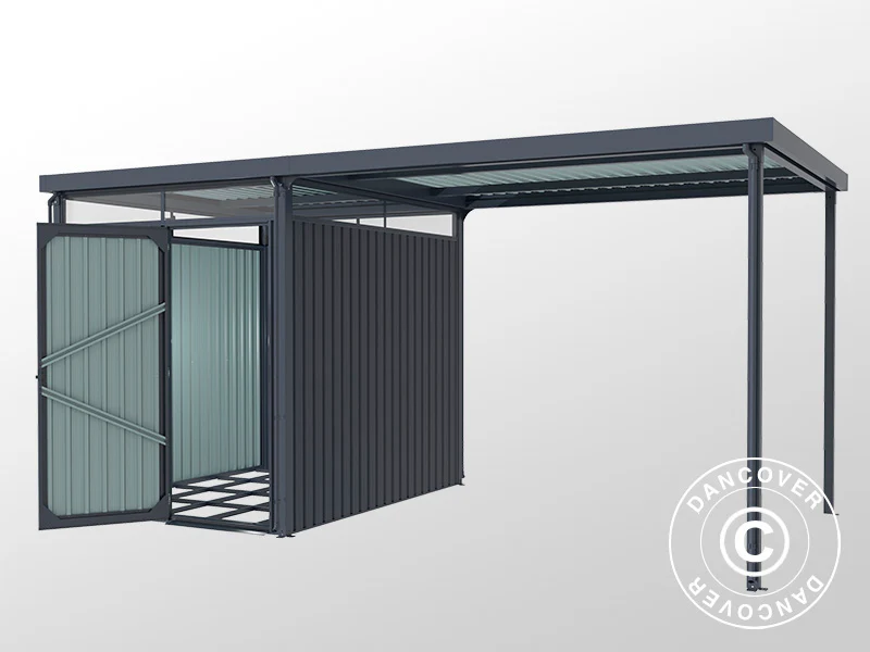 Szopa ogrodowa ze świetlikiem + rozszerzenie, 4,9x2,45x2,26m, 12,0m², Antracyt - Image 6