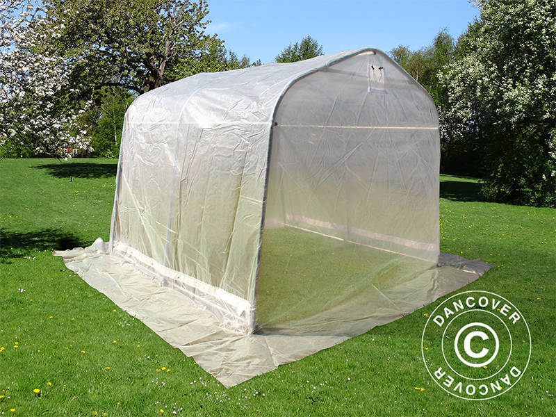 Tunel foliowy, 2,4x2,4x2m, PE, 5,7m², Przezroczysty - Image 4