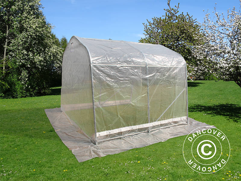 Tunel foliowy, 2,4x2,4x2m, PE, 5,7m², Przezroczysty - Image 5