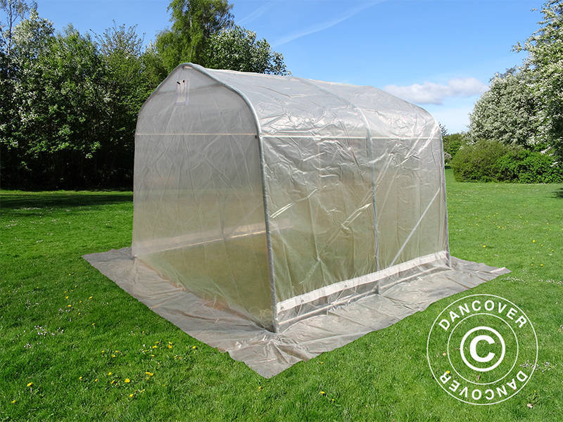 Tunel foliowy, 2,4x2,4x2m, PE, 5,7m², Przezroczysty - Image 6
