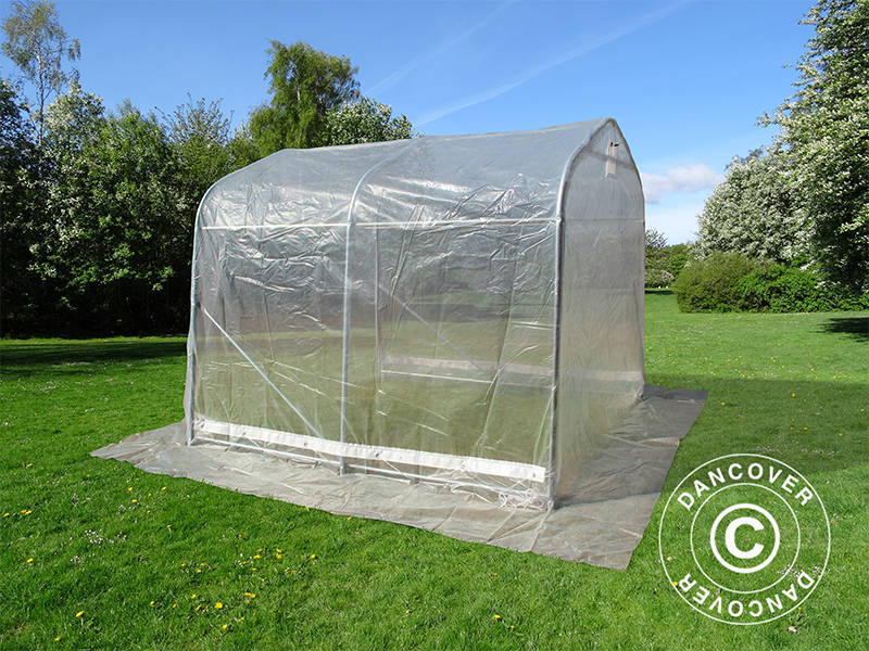 Tunel foliowy, 2,4x2,4x2m, PE, 5,7m², Przezroczysty - Image 7