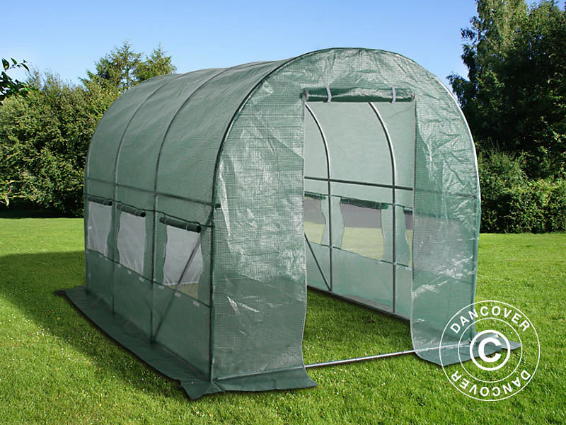 Tunel foliowy 2x4,5x2m, 9m², Zielony - Image 3