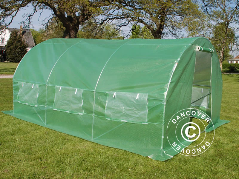 Tunel foliowy 3x4,5x2m, 13,5m², Zielony - Image 3