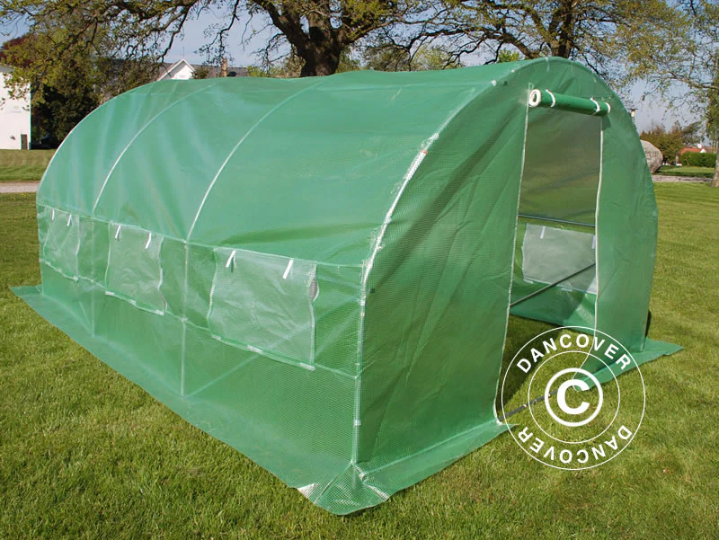 Tunel foliowy 3x4,5x2m, 13,5m², Zielony - Image 4