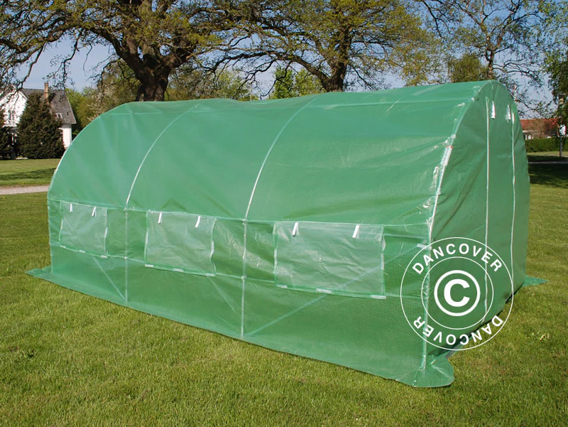 Tunel foliowy 3x4,5x2m, 13,5m², Zielony - Image 6
