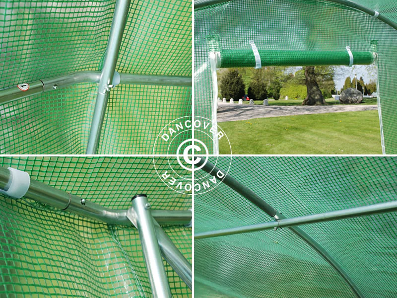 Tunel foliowy 3x8x2m, 24m², Zielony - Image 11