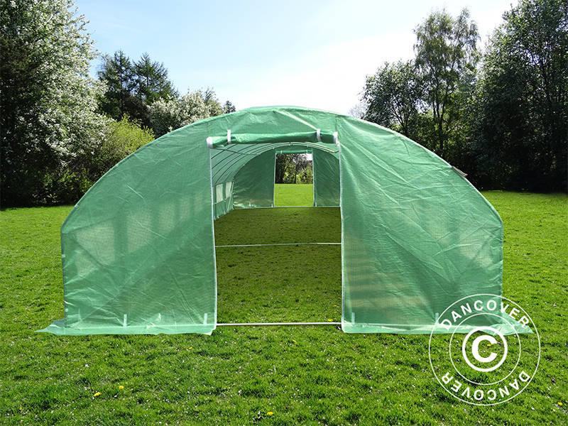 Tunel foliowy 4x10,6x2m, 42,4m², Zielony - Image 5