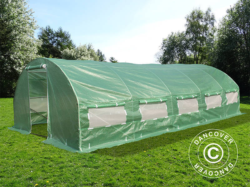 Tunel foliowy 4x6,6x2m, 26,4m², Zielony - Image 5