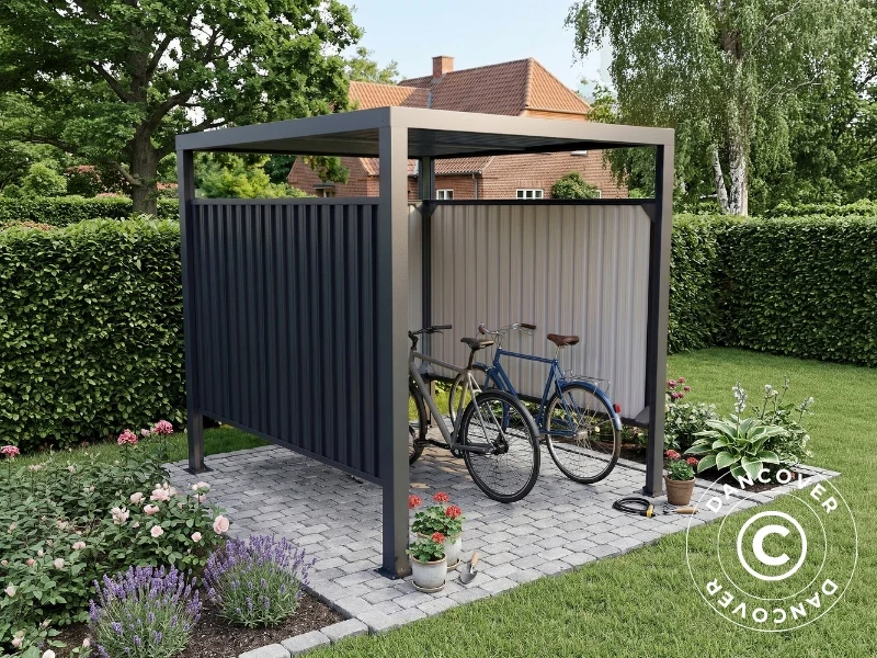 Wiata rowerowa, 1,8x2,05x1,93m, ProShed®, Antracyt - Image 2