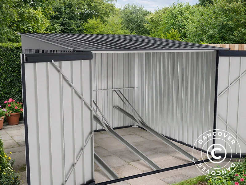 Wiata rowerowa 2,09x2,17x1,65m, ProShed®, 4,53m2, Antracyt - Image 3