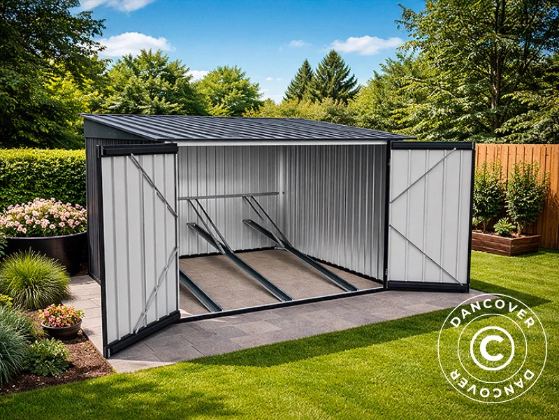 Wiata rowerowa 2,09x2,17x1,65m, ProShed®, 4,53m2, Antracyt - Image 6