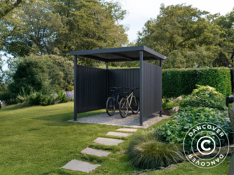 Wiata rowerowa 2,14x2,14x2,04m, 4,57m2, ProShed®, Antracyt - Image 2
