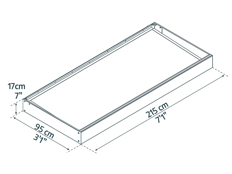 Zadaszenie drzwiowe Sophia 2150, Palram/Canopia, 0,95x2,15x0,17m, Ciemnoszary/Przezroczysty - Image 10