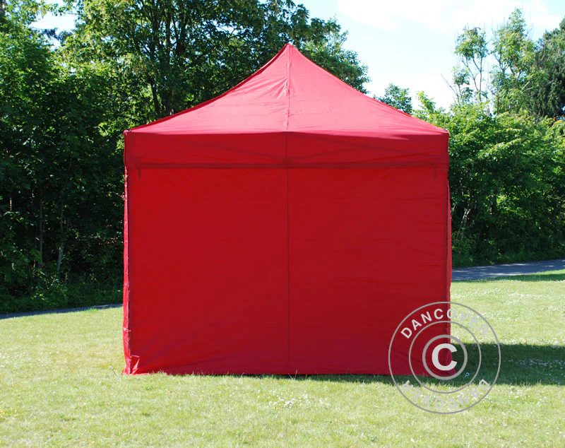 Zestaw ścian bocznych dla Namiot ekspresowy FleXtents 3x3m, Czerwony - Image 3