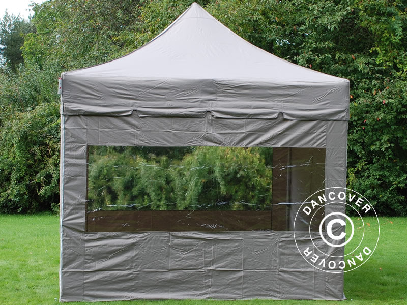 Zestaw ścian bocznych dla Namiot ekspresowy FleXtents 3x3m, Latte - Image 3