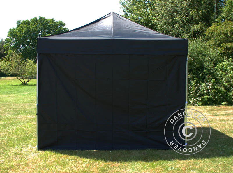 Zestaw ścian bocznych dla Namiot ekspresowy FleXtents 3x6m, Czarny - Image 4